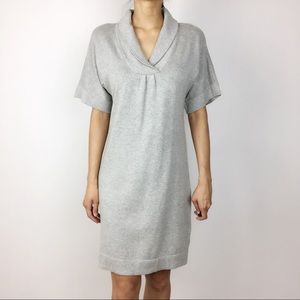Shawl collar sweater KNITTED dress